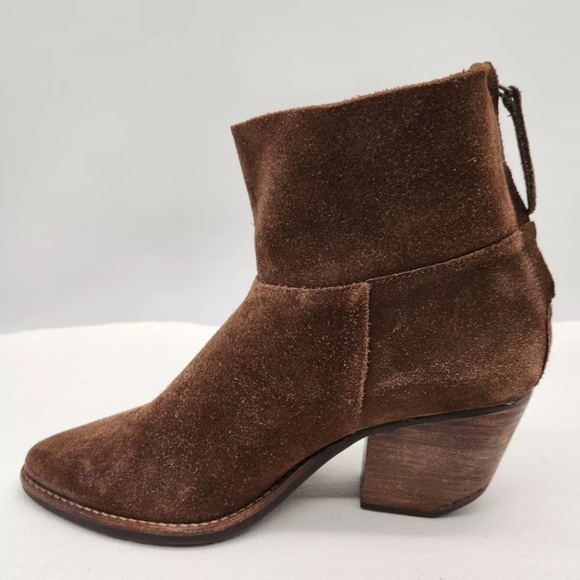 Matisse Soho Women 8.5 M Brown Suede Boots Slouchy Western Boho Bootie Leather - Picture 4 of 16